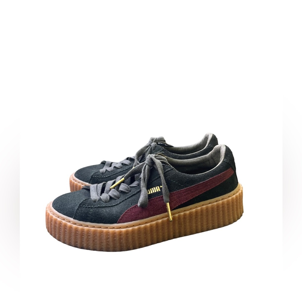 Green Bordeaux Fenty Rihanna Suede Creepers puma